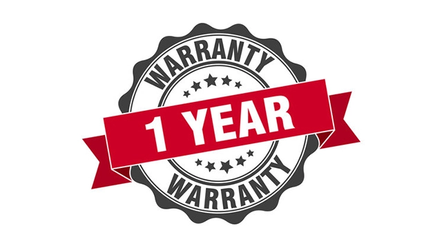 1-year warranty on all products